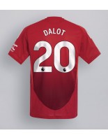 Moške Nogometnih dresov Manchester United Diogo Dalot #20 Domači 2024-25 Kratki rokavi